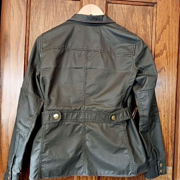 J CREW Downtown Field Jacket Green/Brown - Picture 12 of 14
